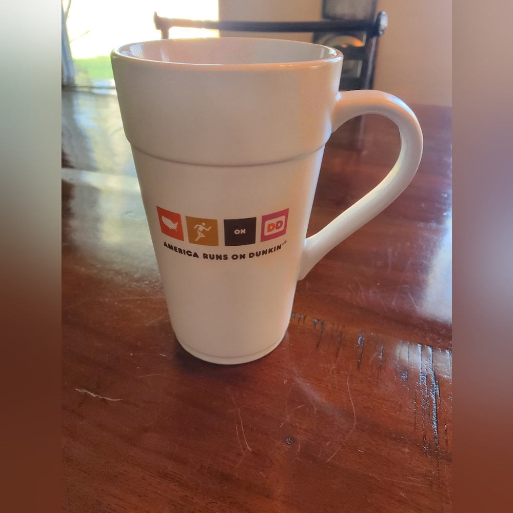 Dunkin Donuts Tall Ceramic Mug - Picture 2 of 4